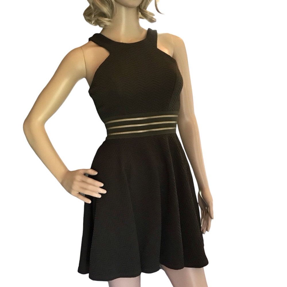 Fun Textured Olive Dress